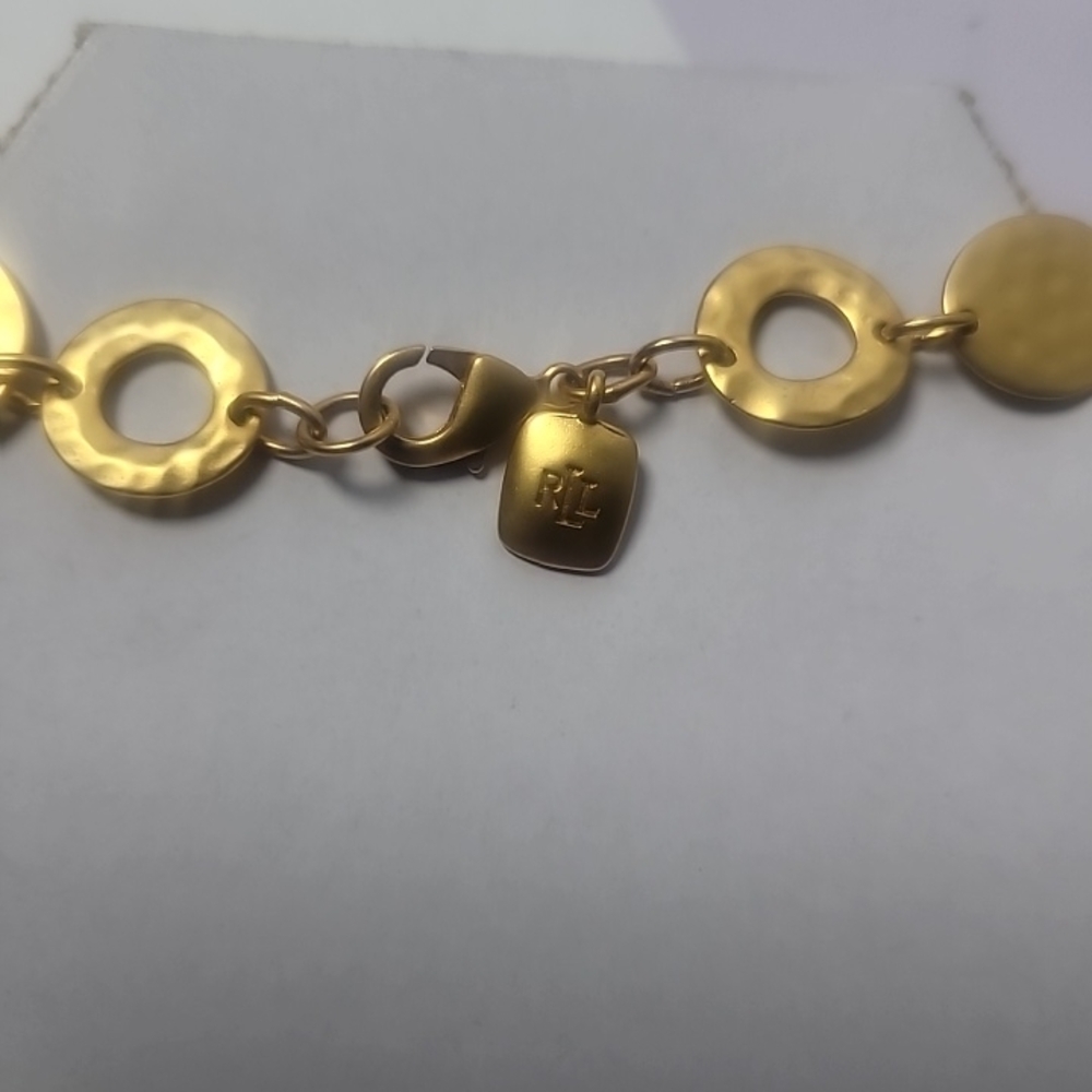 Gold-colored RLL necklace - Picture 7 of 9
